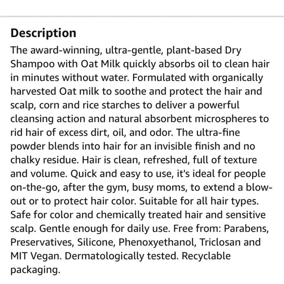 Klorane Dry Shampoo With Oat Milk Ultra Gentle Cleans Without Water - Picture 3 of 5